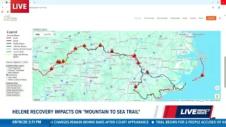 Checking in with Friends of the Mountain to Sea Trail on the how the trail system is doing