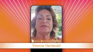 TV Oranje app video message - Yvonne Hartevelt