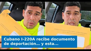 VIDEO: I-220A Cuban receives deportation notice... and this was his blunt response: "They are