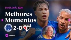 MATHEUS PEREIRA BRILHA E JOIA DA BASE MARCA PRIMEIRO GOL! CRUZEIRO 2 X 0 SÃO PAULO