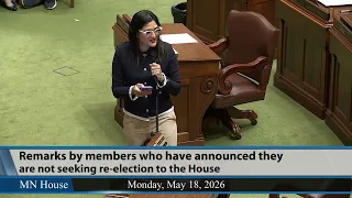 Rep. Maria Isa Perez Vega departing member remarks 5/18/26