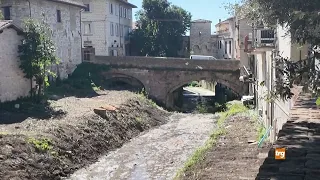 Gubbio, work on the Camignano stream