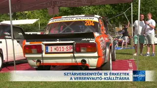 Sztárversenyzők is érkeztek a versenyautó-kiállításra