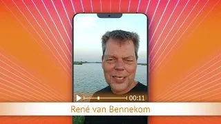 TV Oranje app video message - René van Bennekom