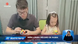 Viral Code: Asian girl breaks record solving a Rubik's cube – The News prime time broadcast