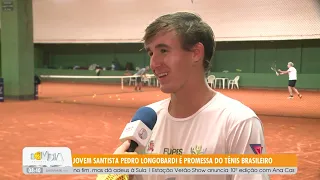 Young Santos tennis player Pedro Longobardi is a rising star in Brazilian tennis - 9/16/2026