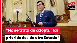Foreign Minister Espá: "Peru joins the Shield of the Americas based on its own interests"