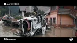 Dezastrul lăsat de inundațiile din orașul Broșteni, la Dosar România, pe TVR1