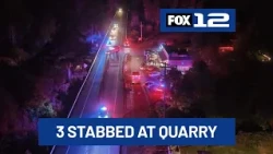 3 stabbed at Columbia Co. rock quarry; Victims seek help at Rainier bar