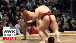Поединок дня: 10-й день Гранд-турнира по сумо в марте 2026 года - NHK WORLD-JAPAN