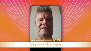 TV Oranje app video message - Alexander Ditiecher