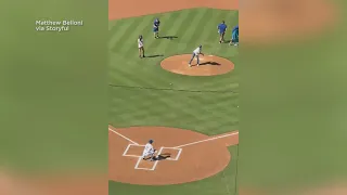 Rob Reiner’s kids throw first pitch at Dodgers game