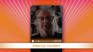TV Oranje app video message - Albertje Hadders