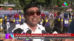 Alcaldía de Managua inaugura campeonato de Béisbol Williamsport