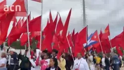 Desfile martiano en las calles de La Habana