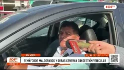 Trujillo: broken traffic lights and construction cause traffic congestion
