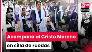 Señor de los Milagros: Incense bearer accompanies the first 2026 procession in a wheelchair