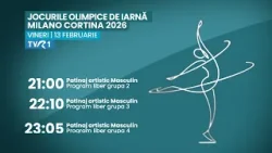 JO de iarnă Milano Cortina 2026 – programul zilei de vineri, 13 februarie