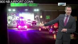 Construction at airport connector causing morning traffic backups