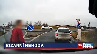 Mladičká nervózní řidička během chvíle dvakrát havarovala. Video je hitem na sítích