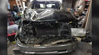 Photo shows wrecked vehicle recovered from Lake Booneville deadly crash