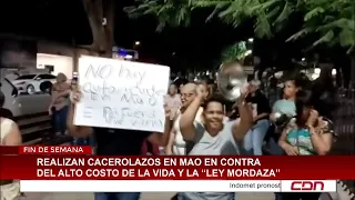 People in Mao are banging pots and pans in protest against the high cost of living.