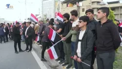 Bağdat ve Kerkük'te gösteriye çıkanlardan savaşın durdurulmasına yönelik çağrı