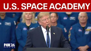 President Donald Trump announces U.S. Space Academy
