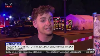 Iszlamista férfi hajtott kisbusszal a berlini Pride-ba, egy ember meghalt  - HírTV