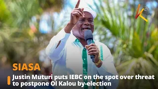 Justin Muturi puts IEBC on the spot over threat to postpone Ol Kalou by-election
