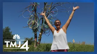 The story behind the hula hoop tree