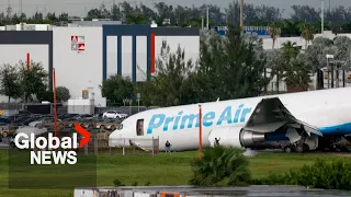 “There's debris everywhere”: Investigation underway after Amazon cargo plane crash kills 5 in Miami