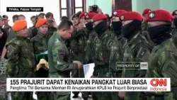 155 Prajurit TNI Terima Kenaikan Pangkat Luar Biasa