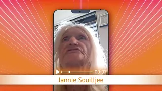 TV Oranje app video message - Jannie Souilljee