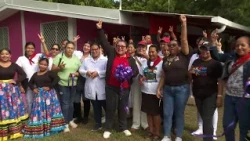 Families in Mateare celebrate the reopening of the "Conchita Palacios" Health Center