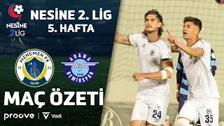 Menemen FK vs. Adana Demirspor | Nesine 2nd League Week 5 Match Highlights