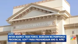 Inter-agency task force, bubuoin ng Pampanga Provincial Gov’t para paghandaan ang El Niño