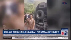 Bus ALS Rute Medan-Padang Alami Kecelakaan Tunggal di Agam