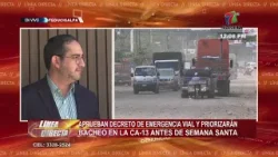 Aprueban decreto de emergencia vial y priorizarán bacheo en la CA-13 antes de Semana Santa