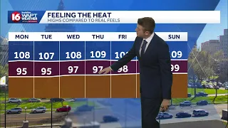 Heat building through the week