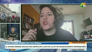 P6 Sofía Cáceres Sforza    Ley de financiamiento universitario