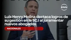 Luis Henry Molina highlights his achievements at the Supreme Court of Justice while swearing in n...