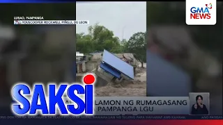 Severe floods trigger house collapse in Lubao, Pampanga | Saksi