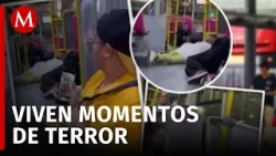 Balacera en el Metrobús causa terror a usuarios en Azcapotzalco, CdMx