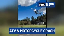 2 hospitalized after crash between ATV, motorcycle in Dallas, OR