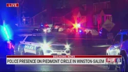 В Уинстон-Салеме на площади Пидмонт-Серкл наблюдается значительное присутствие полиции.