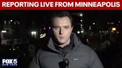 Fox correspondent reporting live from Minneapolis