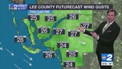 Windy weather brings lower humidity starting tonight