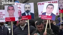 Իրավիճակը Բաղրամյան պողոտայում. ցուցարարները պարզել են Բաքվում պատանդառված հայերի լուսանկարները