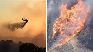 Firefighters make progress on 'Little Fire' near Pleasanton, CA with evacuations downgraded